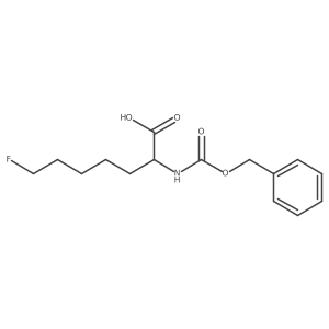 2-{[(Benzyloxy)carbonyl]amino}-7-fluoroheptanoic acid Structure