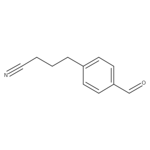 4-(4-Formylphenyl)butanenitrile Structure