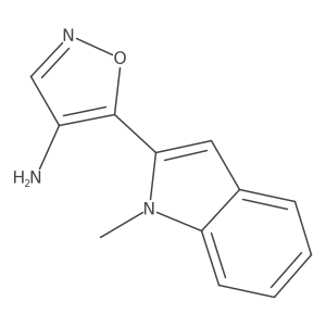 5-(1-methyl-1H-indol-2-yl)-1,2-oxazol-4-amine结构式