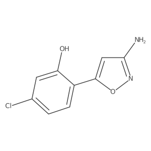 2-(3-Amino-1,2-oxazol-5-yl)-5-chlorophenol结构式