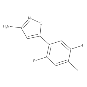 5-(2,5-Difluoro-4-methylphenyl)-1,2-oxazol-3-amine Structure