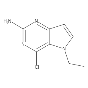 4-Chloro-5-ethyl-5H-pyrrolo[3,2-d]pyrimidin-2-amine Structure