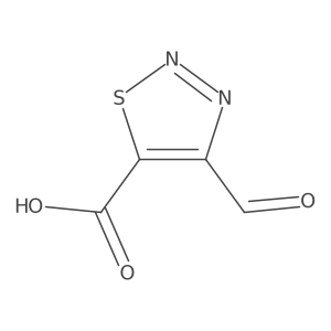4-Formyl-1,2,3-thiadiazole-5-carboxylic acid结构式