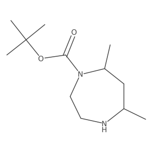 Tert-butyl 5,7-dimethyl-1,4-diazepane-1-carboxylate Structure