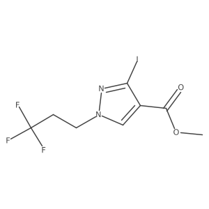 Methyl 3-iodo-1-(3,3,3-trifluoropropyl)pyrazole-4-carboxylate Structure