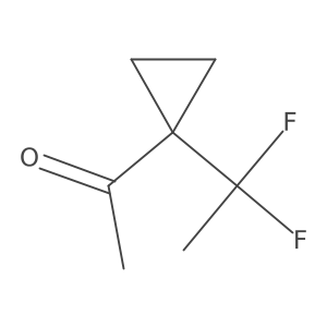 1-[1-(1,1-Difluoroethyl)cyclopropyl]ethanone结构式