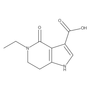 5-ethyl-4-oxo-6,7-dihydro-1H-pyrrolo[3,2-c]pyridine-3-carboxylic acid Structure