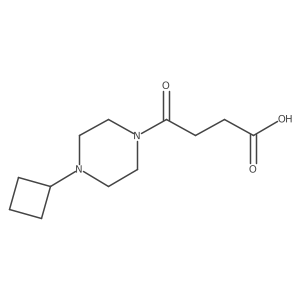 4-(4-Cyclobutylpiperazin-1-yl)-4-oxobutanoic acid结构式