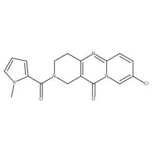 8-chloro-2-(1-methyl-1H-pyrrole-2-carbonyl)-3,4-dihydro-1H-dipyrido[1,2-a:4',3'-d]pyrimidin-11(2H)-one结构式