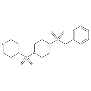 4-((4-(Benzylsulfonyl)piperidin-1-yl)sulfonyl)morpholine结构式
