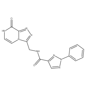 N-((8-hydroxy-[1,2,4]triazolo[4,3-a]pyrazin-3-yl)methyl)-2-phenyl-2H-1,2,3-triazole-4-carboxamide Structure
