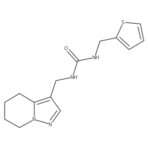 1-((4,5,6,7-Tetrahydropyrazolo[1,5-a]pyridin-3-yl)methyl)-3-(thiophen-2-ylmethyl)urea Structure