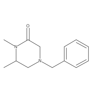 4-Benzyl-1,6-dimethylpiperazin-2-one Structure