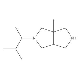 3A-methyl-2-(3-methylbutan-2-yl)-octahydropyrrolo[3,4-c]pyrrole结构式