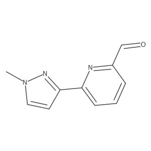 6-(1-Methylpyrazol-3-yl)pyridine-2-carbaldehyde结构式