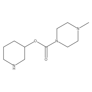 Piperidin-3-yl 4-methylpiperazine-1-carboxylate Structure