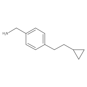 (4-(2-Cyclopropylethyl)phenyl)methanamine结构式