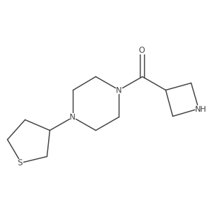 Azetidin-3-yl(4-(tetrahydrothiophen-3-yl)piperazin-1-yl)methanone Structure