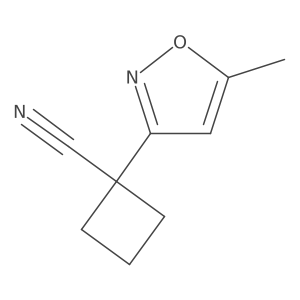 1-(5-Methyl-1,2-oxazol-3-yl)cyclobutane-1-carbonitrile Structure