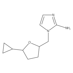 1-[(5-cyclopropyloxolan-2-yl)methyl]-1H-imidazol-2-amine Structure