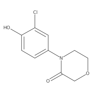 4-(3-Chloro-4-hydroxyphenyl)morpholin-3-one Structure