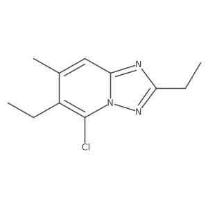 5-Chloro-2,6-diethyl-7-methyl-[1,2,4]triazolo[1,5-a]pyridine结构式