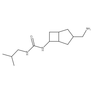 1-[3-(Aminomethyl)bicyclo[3.2.0]heptan-6-yl]-3-(2-methylpropyl)urea Structure