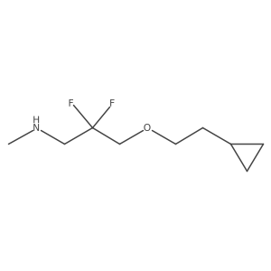 [3-(2-Cyclopropylethoxy)-2,2-difluoropropyl](methyl)amine Structure