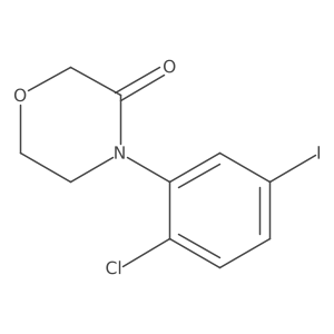 4-(2-Chloro-5-iodophenyl)morpholin-3-one Structure
