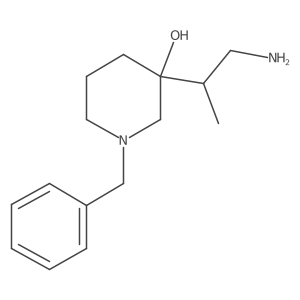 3-(1-Aminopropan-2-yl)-1-benzylpiperidin-3-ol结构式