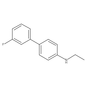 N-ethyl-4-(3-fluorophenyl)aniline结构式