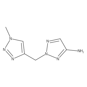 2-[(1-methyl-1H-1,2,3-triazol-4-yl)methyl]-2H-1,2,3-triazol-4-amine Structure