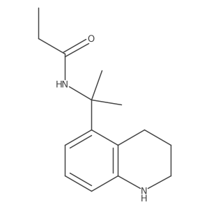 N-[2-(1,2,3,4-tetrahydroquinolin-5-yl)propan-2-yl]propanamide结构式
