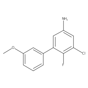 3-Chloro-4-fluoro-5-(3-methoxyphenyl)aniline Structure