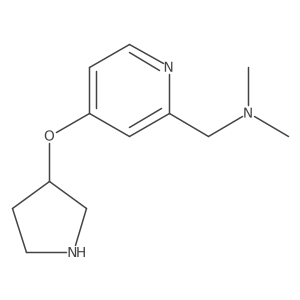 Dimethyl({[4-(pyrrolidin-3-yloxy)pyridin-2-yl]methyl})amine Structure