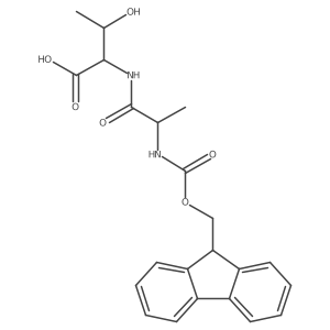 (2S,3R)-2-[(2R)-2-({[(9H-fluoren-9-yl)methoxy]carbonyl}amino)propanamido]-3-hydroxybutanoic acid结构式