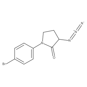 3-Azido-1-(4-bromophenyl)pyrrolidin-2-one Structure