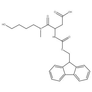 3-({[(9H-fluoren-9-yl)methoxy]carbonyl}amino)-3-[(4-hydroxybutyl)(methyl)carbamoyl]propanoic acid结构式