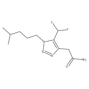 2-[5-(difluoromethyl)-1-[3-(dimethylamino)propyl]-1H-1,2,3-triazol-4-yl]acetamide Structure