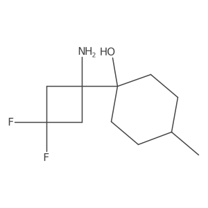 1-(1-Amino-3,3-difluorocyclobutyl)-4-methylcyclohexan-1-ol Structure