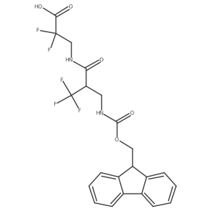 3-{2-[({[(9H-fluoren-9-yl)methoxy]carbonyl}amino)methyl]-3,3,3-trifluoropropanamido}-2,2-difluoropropanoic acid Structure