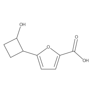 5-(2-Hydroxycyclobutyl)furan-2-carboxylic acid结构式