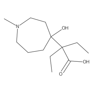 2-Ethyl-2-(4-hydroxy-1-methylazepan-4-yl)butanoic acid Structure