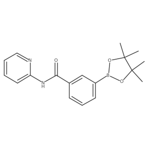 N-2-Pyridinyl-3-(4,4,5,5-tetramethyl-1,3,2-dioxaborolan-2-yl)benzamide结构式