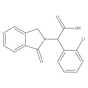 (2-Chlorophenyl)(1-oxo-1,3-dihydro-2H-isoindol-2-yl)acetic acid结构式