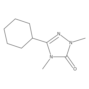 3-cyclohexyl-1,4-dimethyl-4,5-dihydro-1H-1,2,4-triazol-5-one Structure
