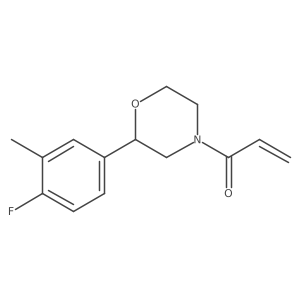 1-[2-(4-Fluoro-3-methylphenyl)morpholin-4-yl]prop-2-en-1-one Structure