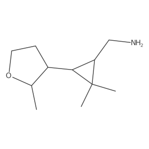 [2,2-Dimethyl-3-(2-methyloxolan-3-yl)cyclopropyl]methanamine Structure