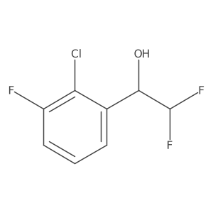 1-(2-Chloro-3-fluorophenyl)-2,2-difluoroethan-1-ol结构式
