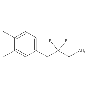 3-(3,4-Dimethylphenyl)-2,2-difluoropropan-1-amine Structure